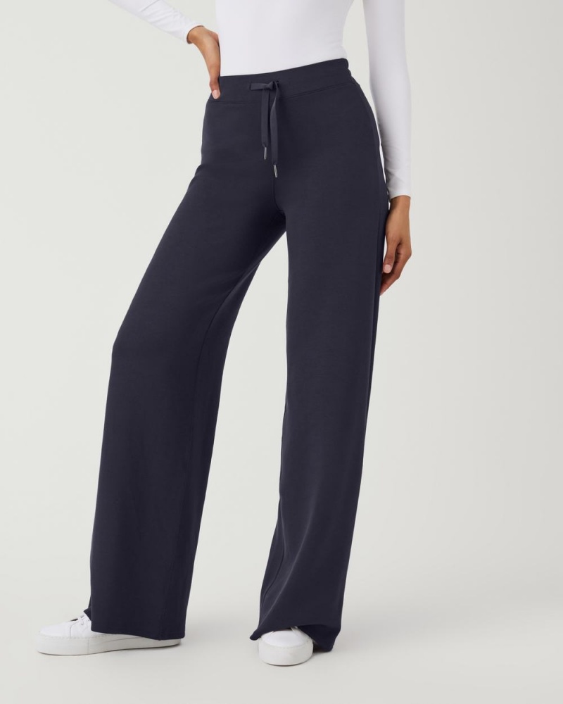 Spanx AirEssentials Wide Leg Pants Navy | 15437-YPFI