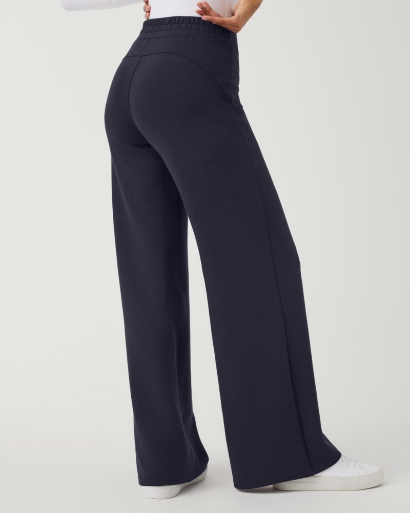 Spanx AirEssentials Wide Leg Pants Navy | 15437-YPFI