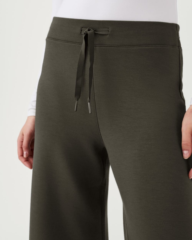 Spanx AirEssentials Wide Leg Pants Olive | 58903-ZDJO