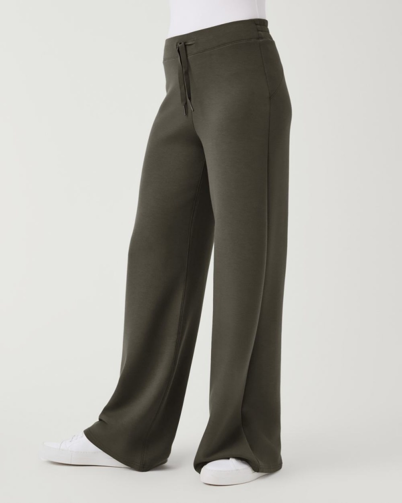 Spanx AirEssentials Wide Leg Pants Olive | 58903-ZDJO