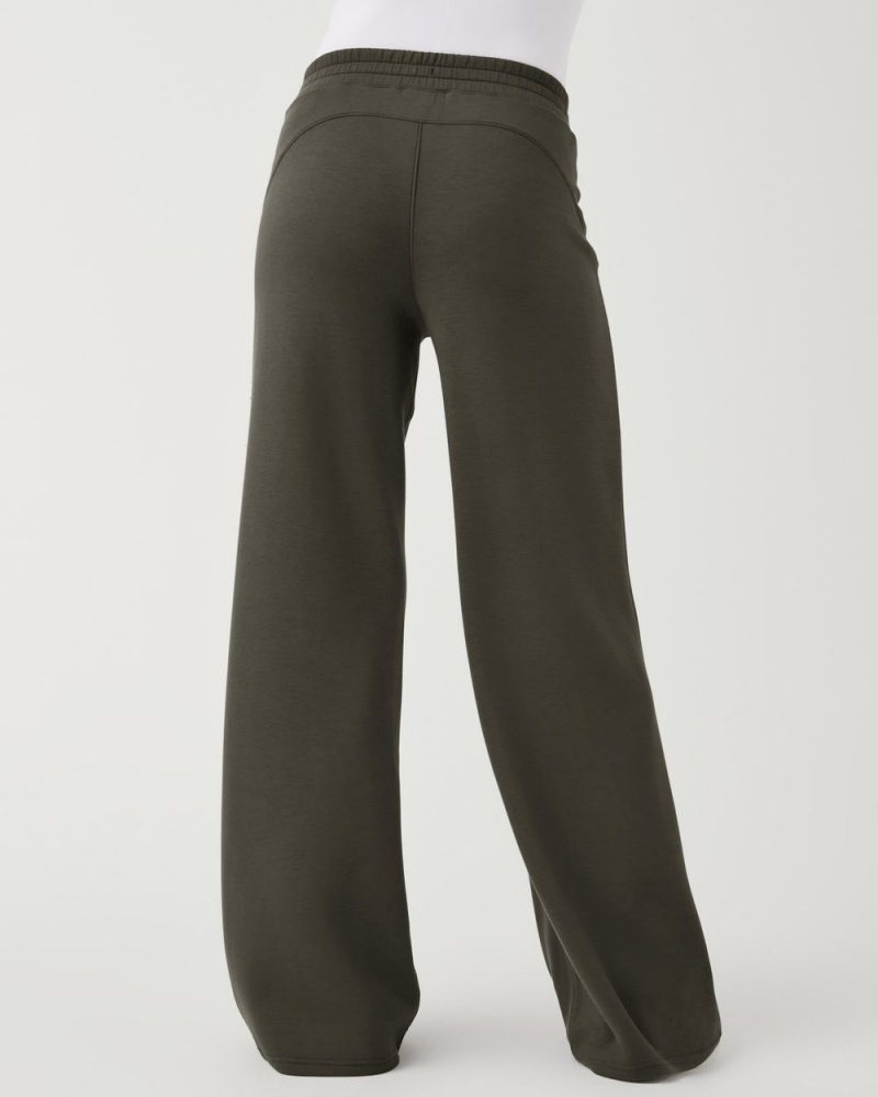 Spanx AirEssentials Wide Leg Pants Olive | 58903-ZDJO