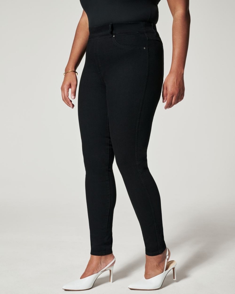 Spanx Ankle Skinny Jeans Black | 02486-VPWC