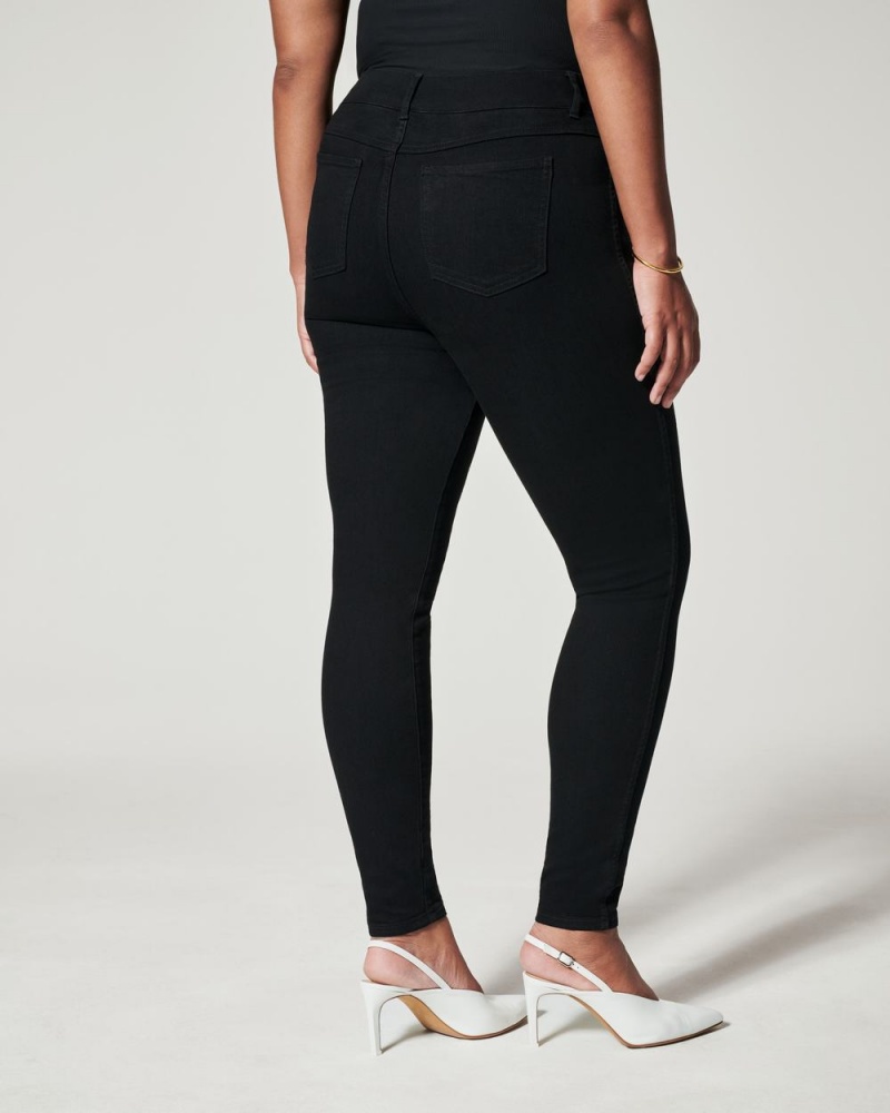 Spanx Ankle Skinny Jeans Black | 02486-VPWC