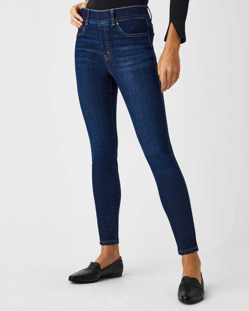 Spanx Ankle Skinny Jeans Midnight Shade | 74206-ISWM