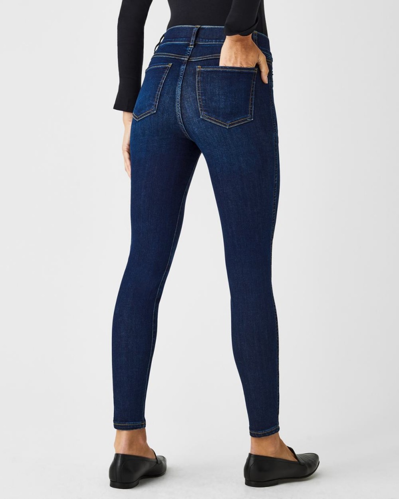 Spanx Ankle Skinny Jeans Midnight Shade | 74206-ISWM