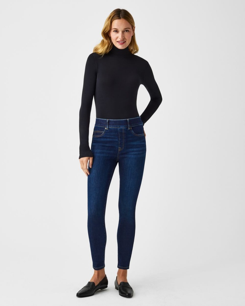 Spanx Ankle Skinny Jeans Midnight Shade | 74206-ISWM