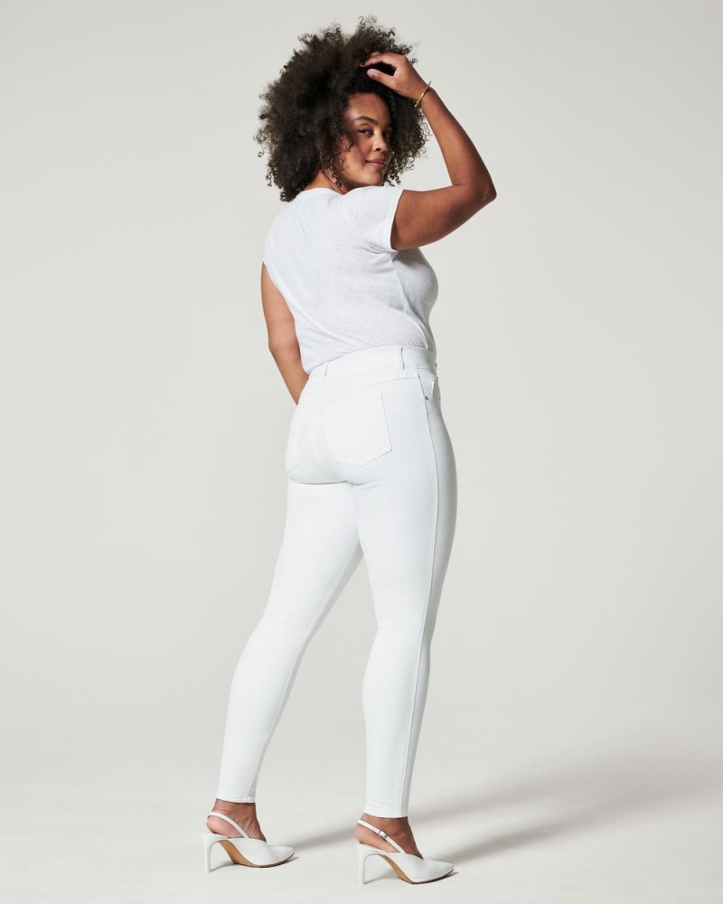 Spanx Ankle Skinny Jeans White | 02746-RZSF