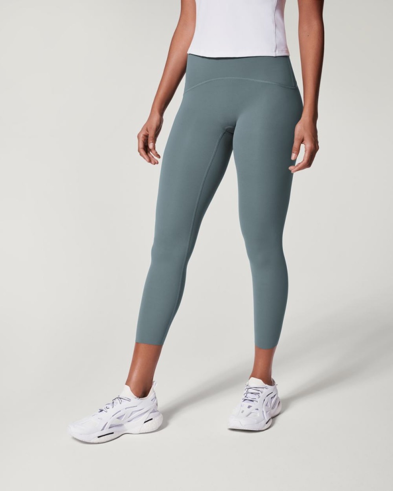 Spanx Booty Boost® Active 7/8 Leggings Blue Grey | 50178-PUEH