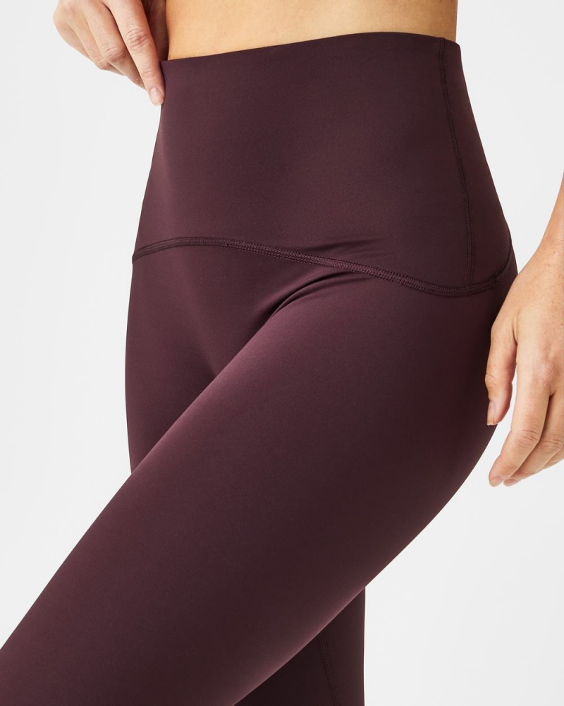 Spanx Booty Boost® Active 7/8 Leggings Burgundy | 80649-NDMH