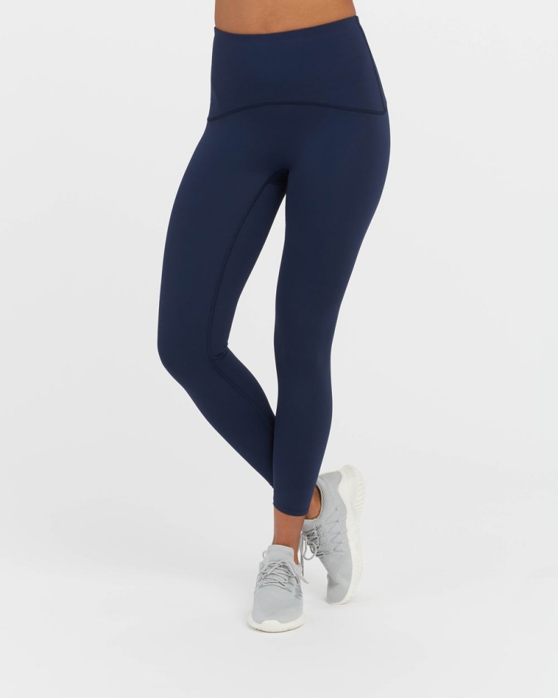 Spanx Booty Boost® Active 7/8 Leggings Navy | 19352-SXQN