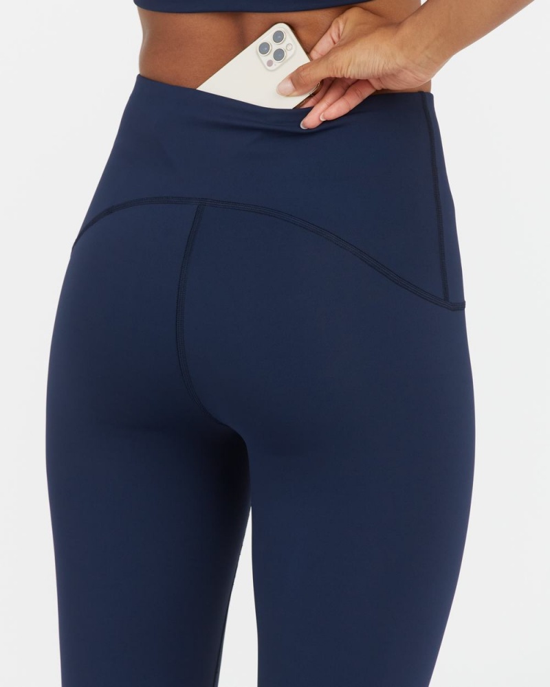 Spanx Booty Boost® Active 7/8 Leggings Navy | 19352-SXQN