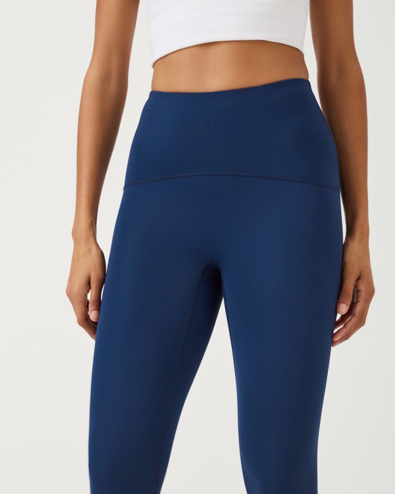 Spanx Booty Boost® Active 7/8 Leggings Navy | 58392-DTKV