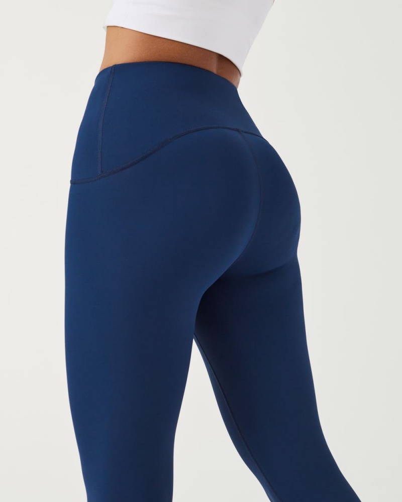 Spanx Booty Boost® Active 7/8 Leggings Navy | 58392-DTKV