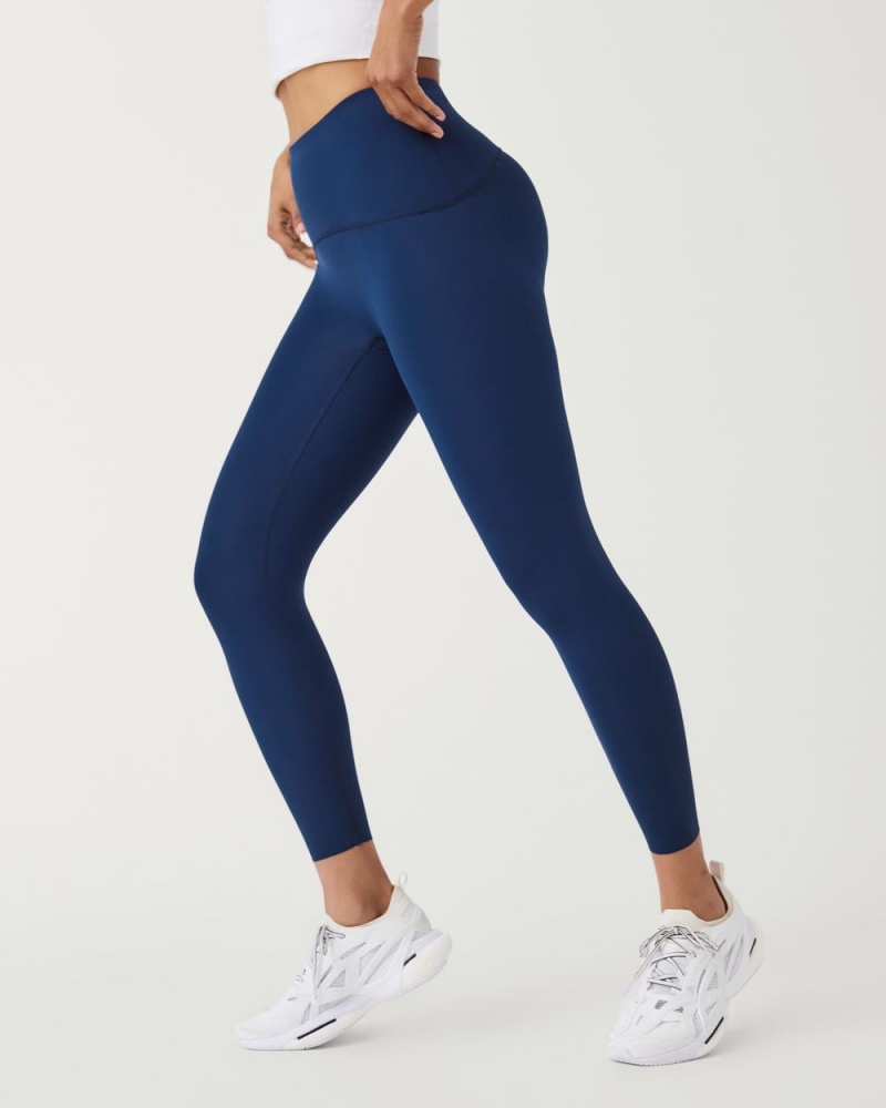 Spanx Booty Boost® Active 7/8 Leggings Navy | 58392-DTKV