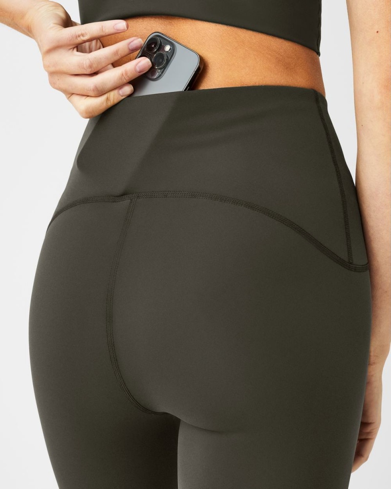 Spanx Booty Boost® Active 7/8 Leggings Olive | 08469-PYLF