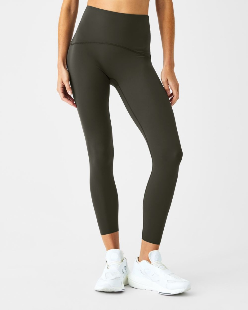 Spanx Booty Boost® Active 7/8 Leggings Olive | 08469-PYLF