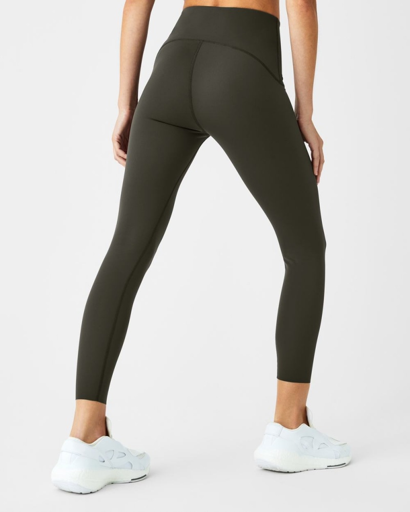 Spanx Booty Boost® Active 7/8 Leggings Olive | 08469-PYLF