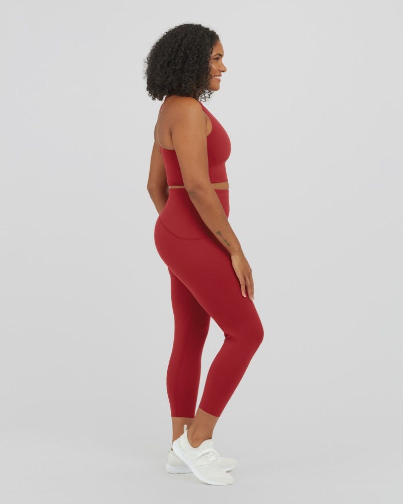 Spanx Booty Boost® Active 7/8 Leggings Red | 53179-JXQO