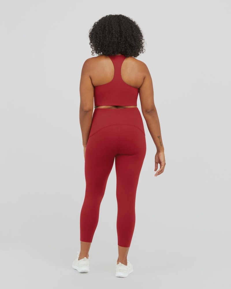 Spanx Booty Boost® Active 7/8 Leggings Red | 53179-JXQO