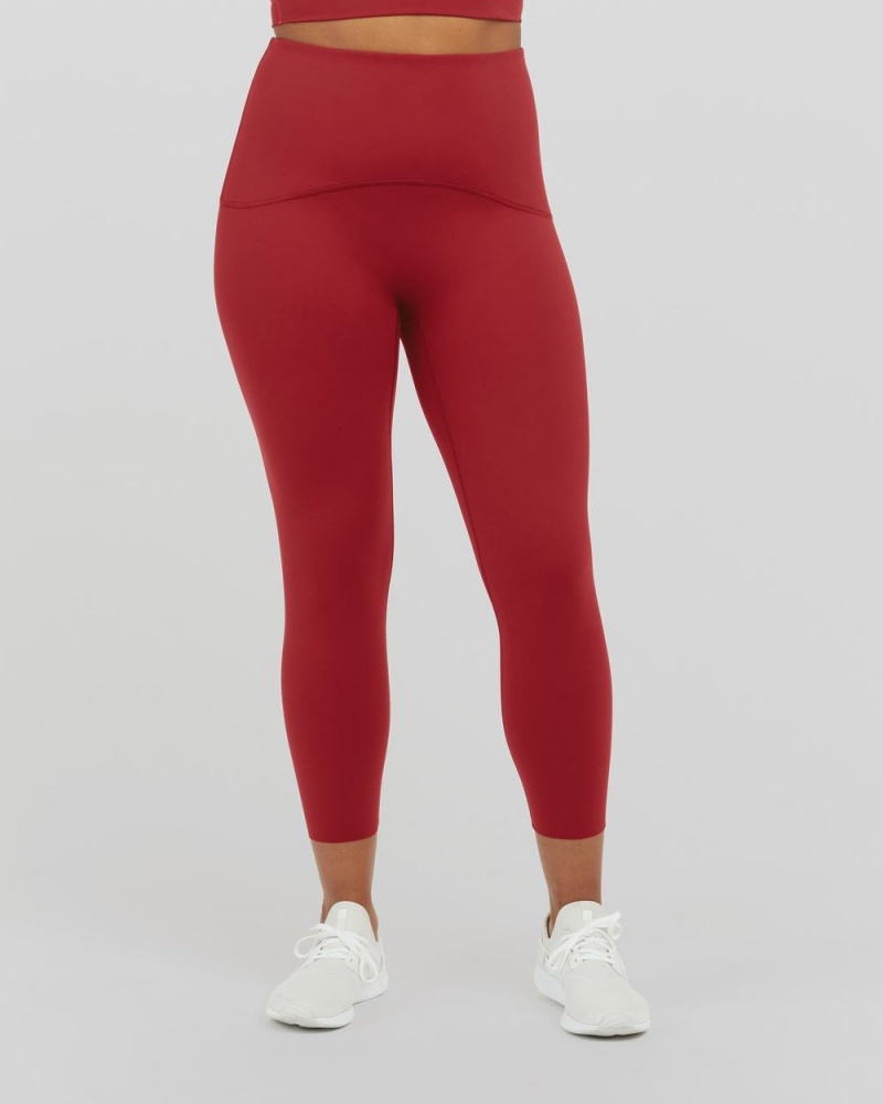 Spanx Booty Boost® Active 7/8 Leggings Red | 53179-JXQO