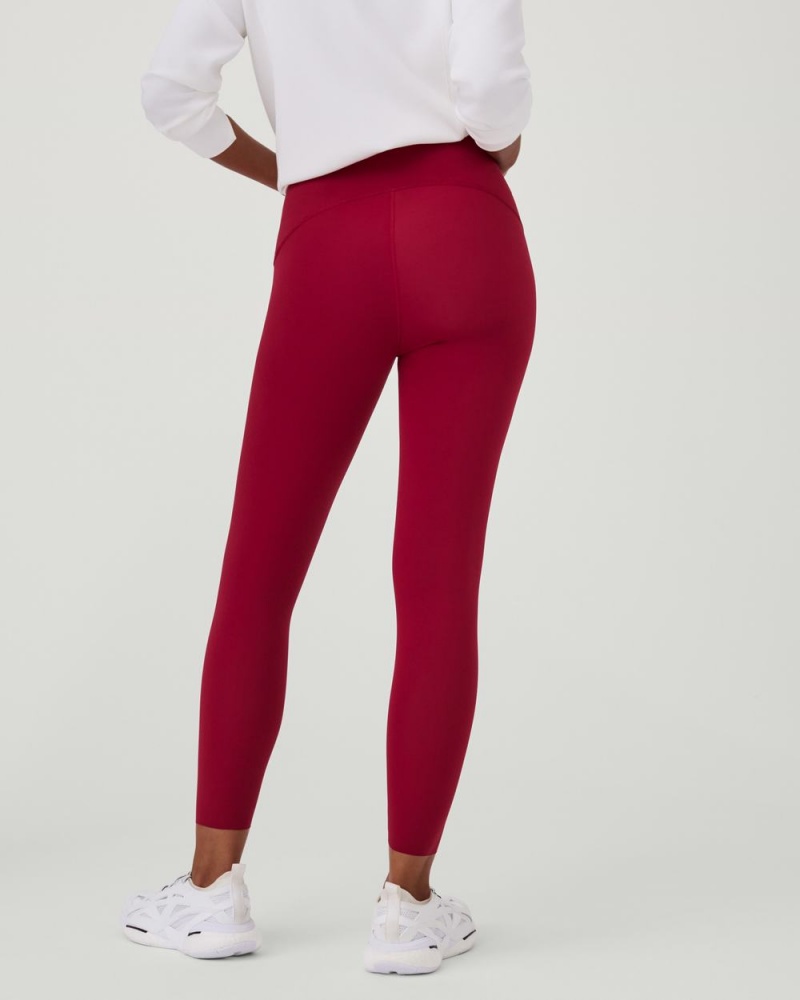 Spanx Booty Boost® Active 7/8 Leggings Red | 61793-QDRT