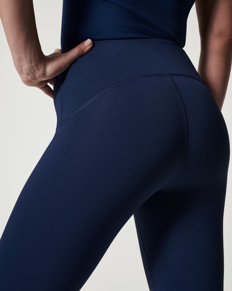 Spanx Booty Boost® Active Ankle Flare Pants Navy | 75923-OGJV