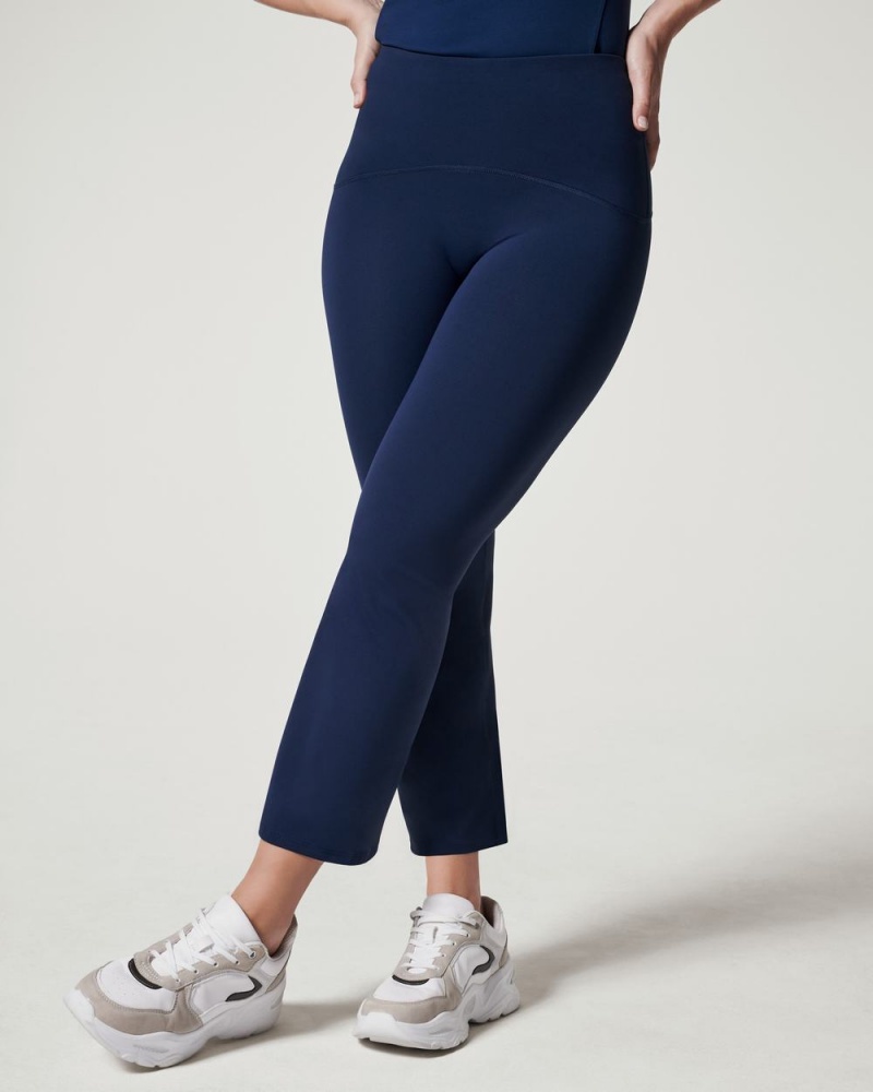 Spanx Booty Boost® Active Ankle Flare Pants Navy | 75923-OGJV