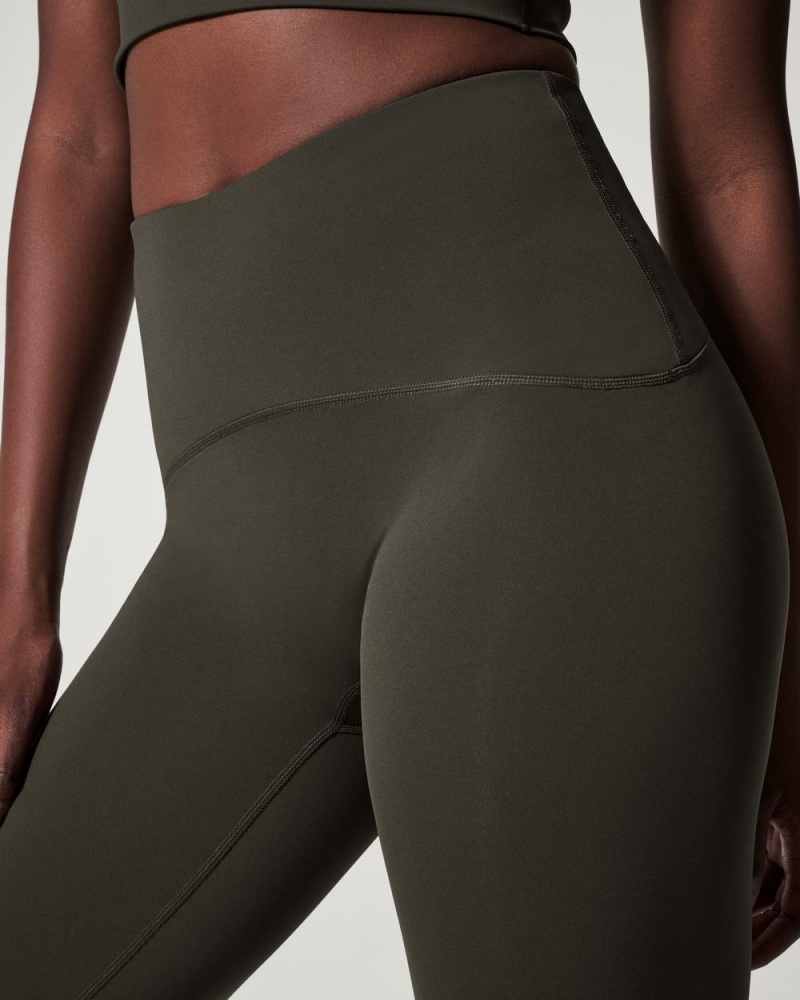 Spanx Booty Boost® Active Ankle Flare Pants Olive | 47013-NCZK