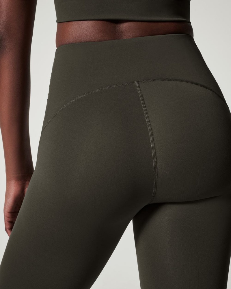 Spanx Booty Boost® Active Ankle Flare Pants Olive | 47013-NCZK