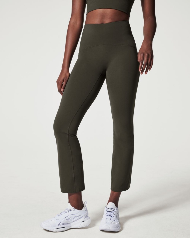 Spanx Booty Boost® Active Ankle Flare Pants Olive | 47013-NCZK