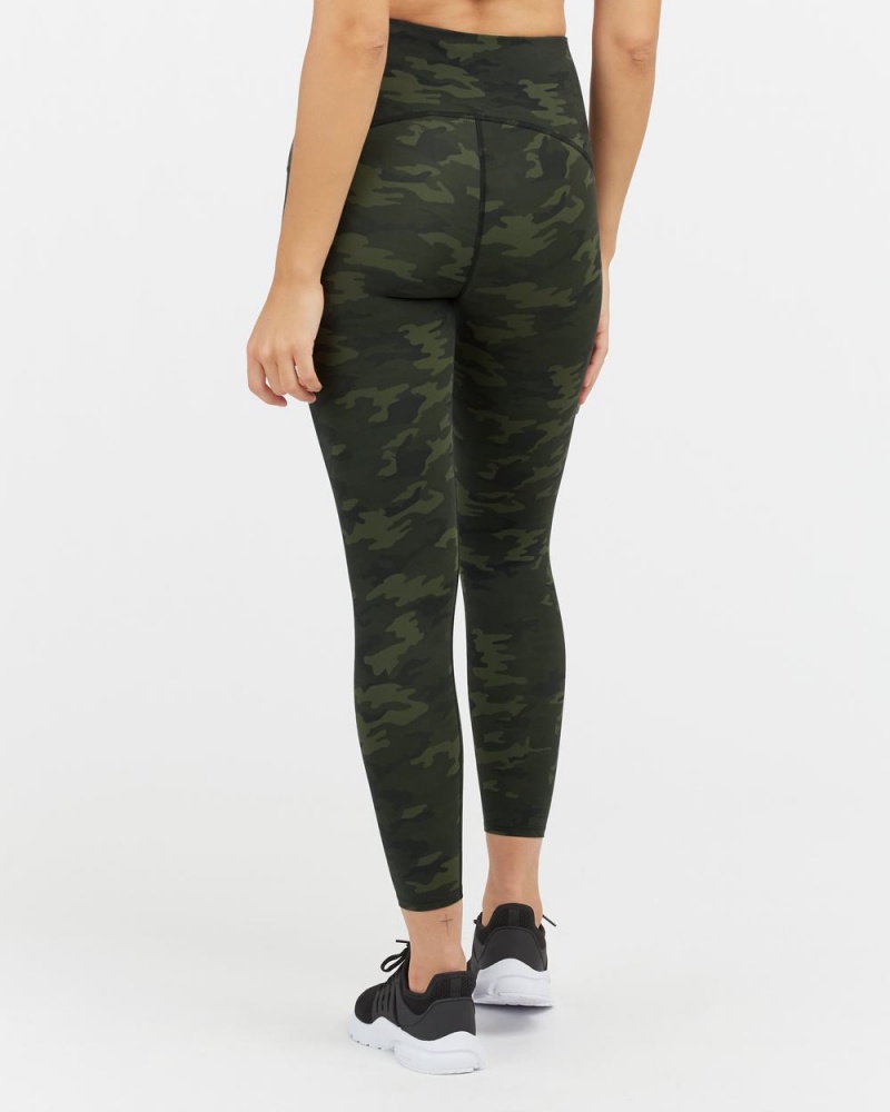 Spanx Booty Boost® Active Camo 7/8 Leggings Green Camo | 15986-JPFA