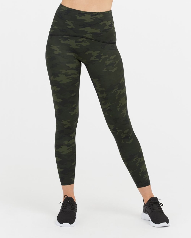 Spanx Booty Boost® Active Camo 7/8 Leggings Green Camo | 15986-JPFA