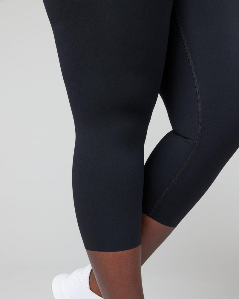 Spanx Booty Boost® Active Cropped Leggings Black | 25087-WOMV