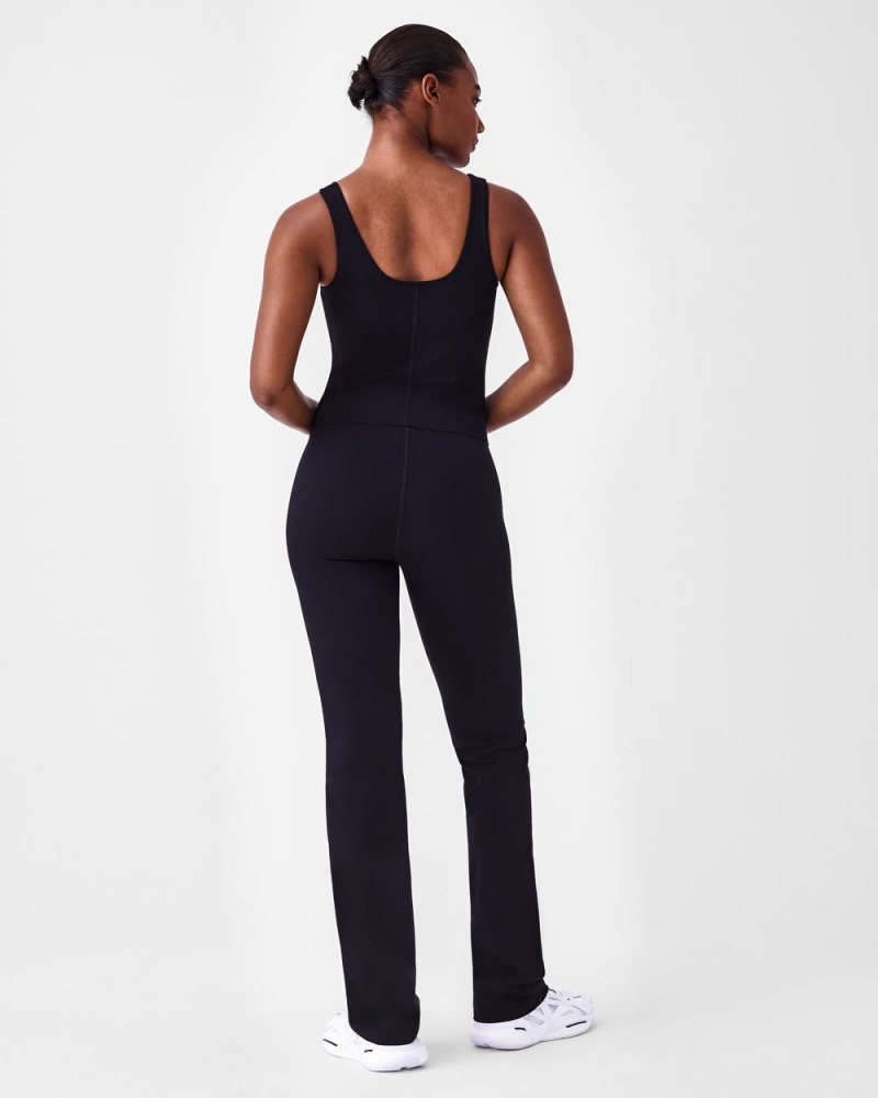 Spanx Booty Boost® Active Flare Jumpsuits Black | 20319-IDEF