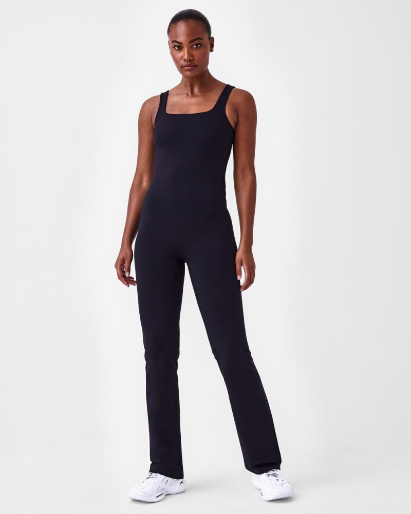 Spanx Booty Boost® Active Flare Jumpsuits Black | 20319-IDEF