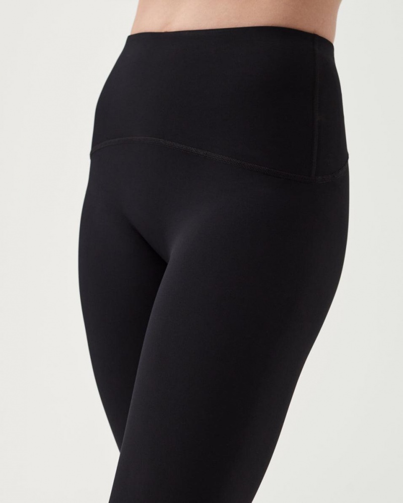 Spanx Booty Boost® Active Knee Leggings Black | 42159-JOBQ