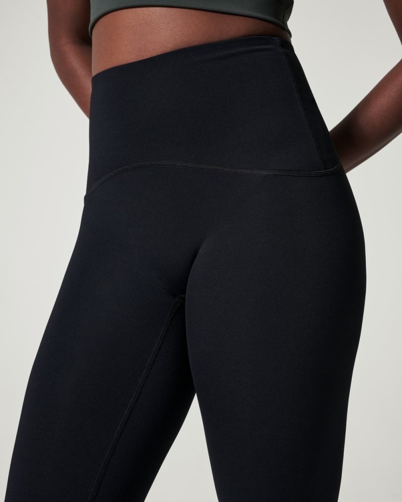 Spanx Booty Boost® Flare Yoga Leggings Black | 69231-BLZI