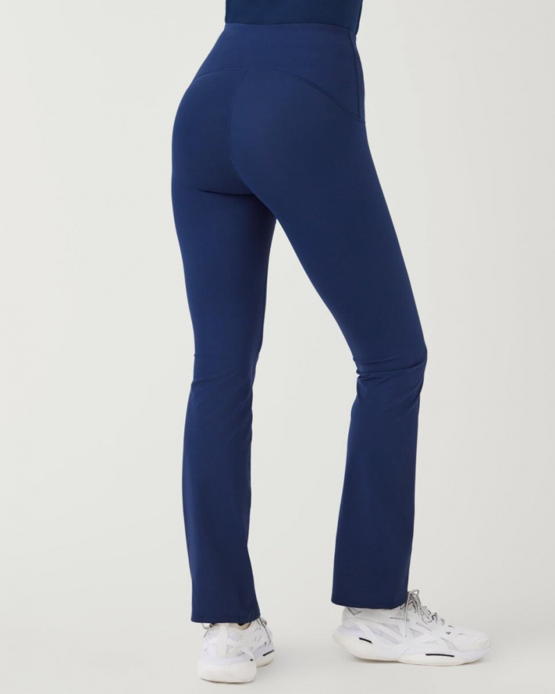 Spanx Booty Boost® Flare Yoga Leggings Navy | 08972-BMUF