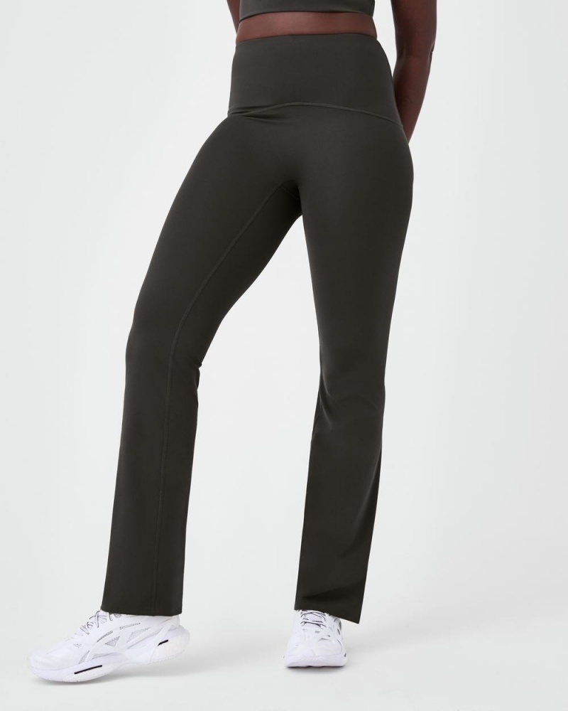 Spanx Booty Boost® Flare Yoga Leggings Olive | 20615-NHYB