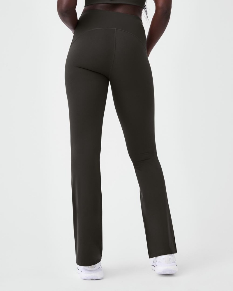 Spanx Booty Boost® Flare Yoga Leggings Olive | 20615-NHYB