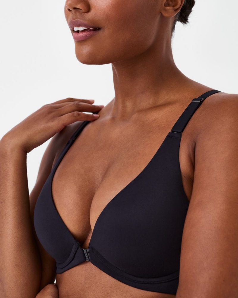 Spanx Bra-llelujah!® Adjustable Plunge Wireless Lift Bras Black | 81096-SLZQ