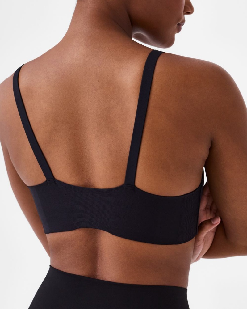 Spanx Bra-llelujah!® Adjustable Plunge Wireless Lift Bras Black | 81096-SLZQ