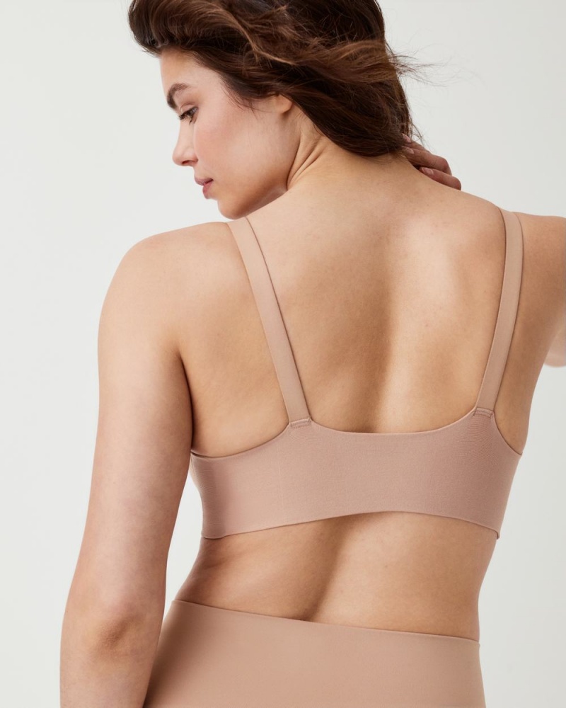 Spanx Bra-llelujah!® Adjustable Unlined Full Coverage Bras Beige | 69815-SHCZ