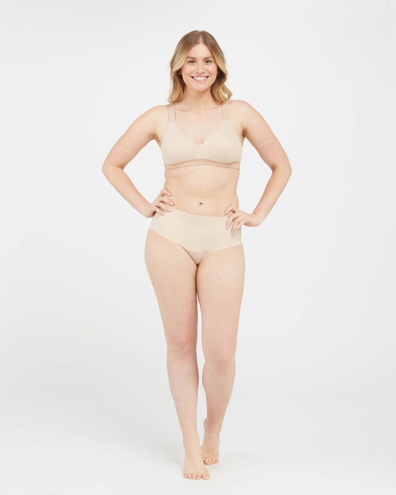 Spanx Bra-llelujah!® Lightly Lined Bras Beige | 46210-PKDQ