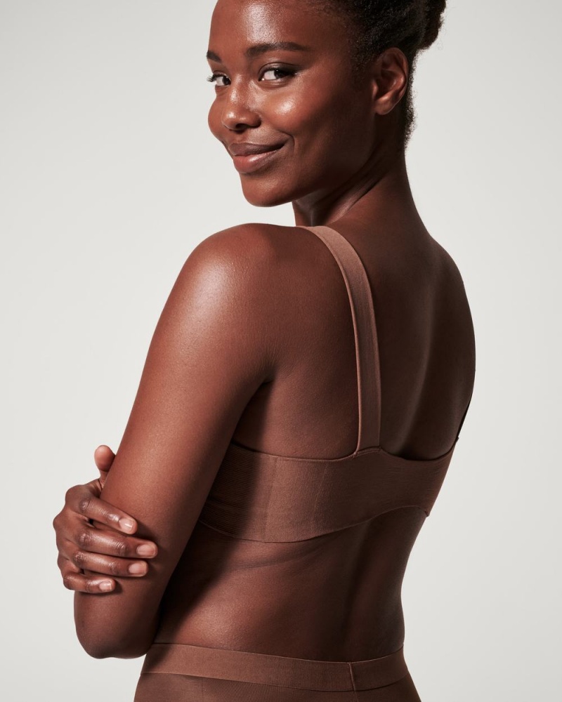 Spanx Bra-llelujah!® Lightly Lined Full Coverage Bras Brown | 45073-ZTSM