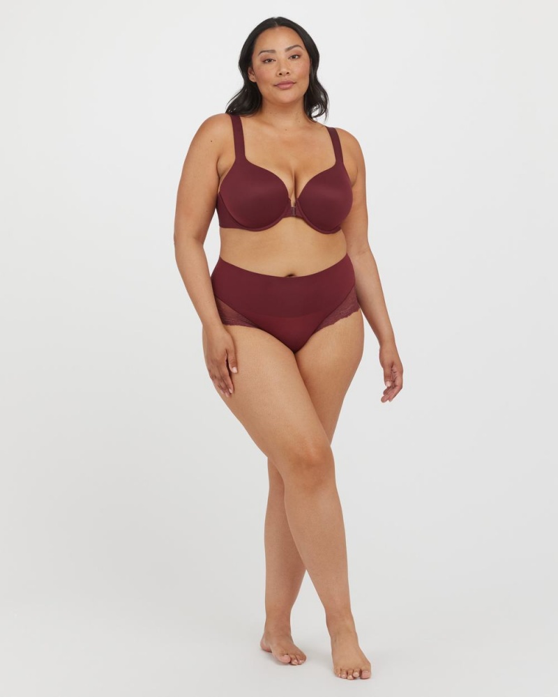 Spanx Bra-llelujah!® Lightly Lined Full Coverage Bras Burgundy | 57642-ACKB