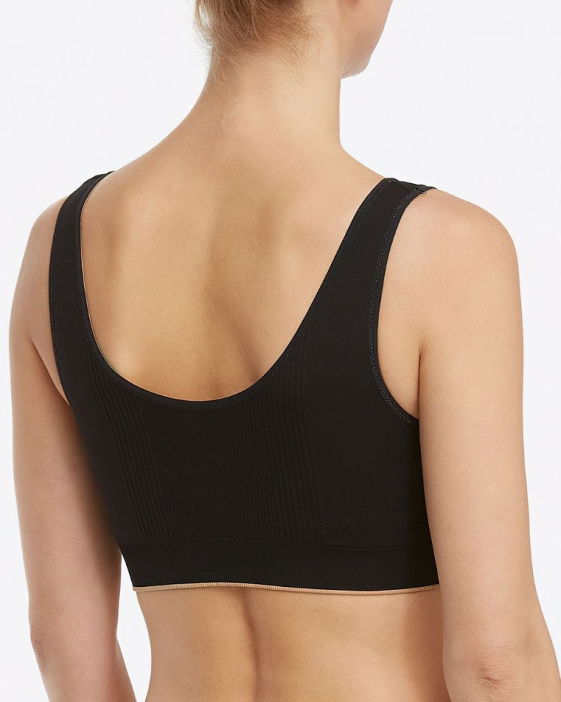 Spanx Breast of Both Worlds® Reversible Comfort Bras Black | 75382-RKCN