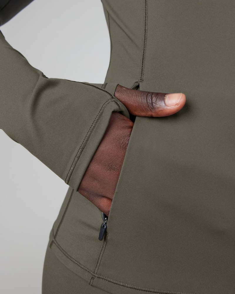 Spanx Contour Jackets Olive | 90524-NTSA