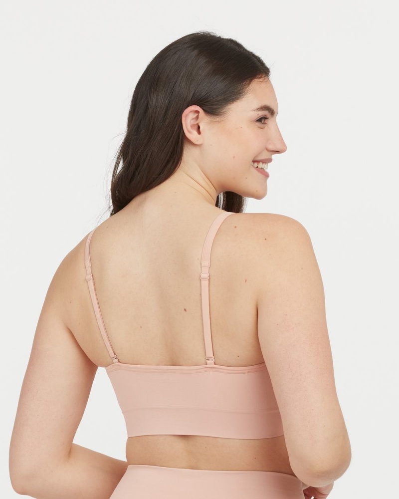 Spanx EcoCare Seamless Shaping Longline Bras Rose | 43106-WKOH