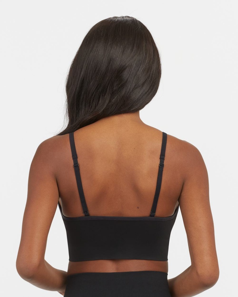 Spanx EcoCare Seamless Shaping Longline Bras Black | 72348-PMCW